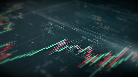 Business Data Analysis and Animated Graphs Vídeo Stock 264090650