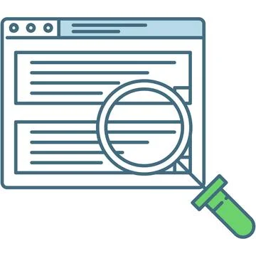 Business data analysis and research vector icon Stock Illustration