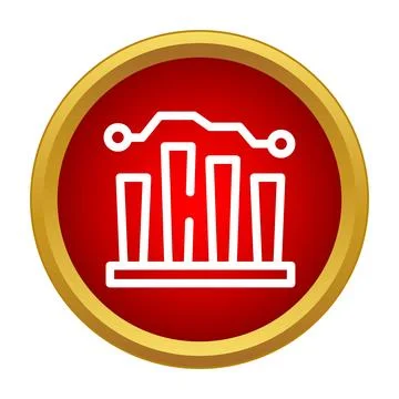 Business data analysis chart showing growth progress Stock Illustration
