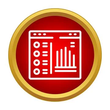 Business data analysis dashboard and website statistics interface 库存插图