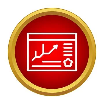 Business data analysis dashboard showing financial growth chart Stockillustratie