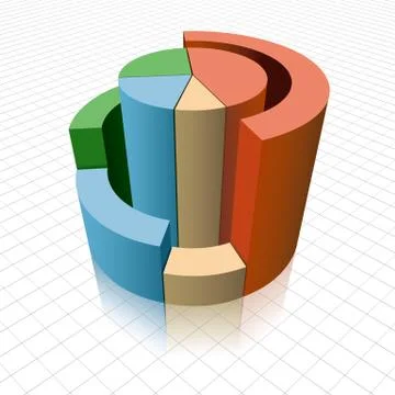 Business data analysis. Enterprise performance report design. Illustrazione stock