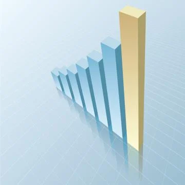 Business data analysis. Enterprise performance report design. Illustrazione stock