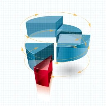 Business data analysis. Enterprise performance report design. Stock Illustration