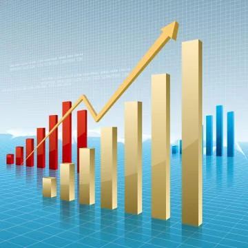 Business data analysis. Enterprise performance report design. イラスト素材