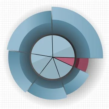 Business data analysis. Enterprise performance report design. Stock Illustration