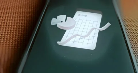 Business data analysis, financial graph, presentation Stock Footage 313496194