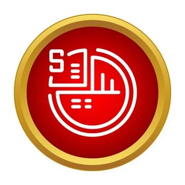 Business data analysis financial report bar chart icon Ilustración de archivo