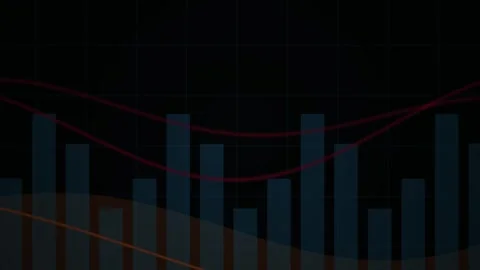 Business data analysis graph chart. Stock Footage 339999767