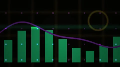 Business data analysis graph chart. Stock Footage 339999812
