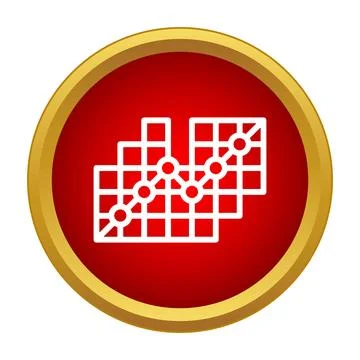 Business data analysis graph showing growth icon 스톡 일러스트
