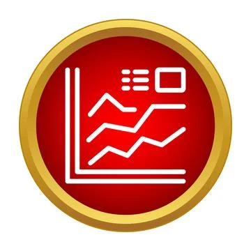 Business data analysis graph showing statistics progress Ilustración de archivo