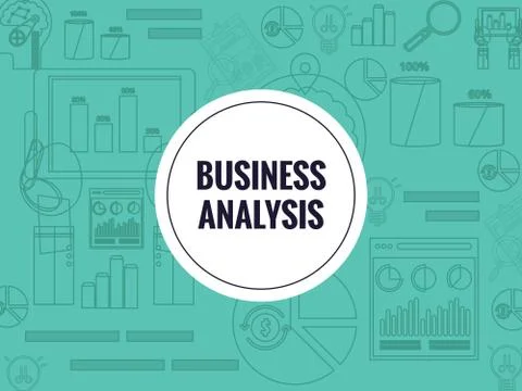 Business Data Analysis Stock Illustration