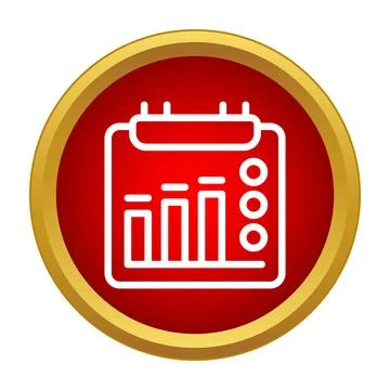 Business data analysis planning with bar chart icon Stock Illustration