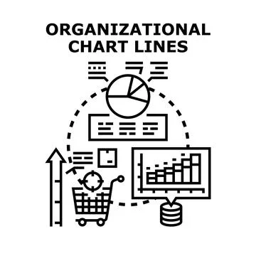 Business data analysis planning concept strategy illustration Stock Illustration