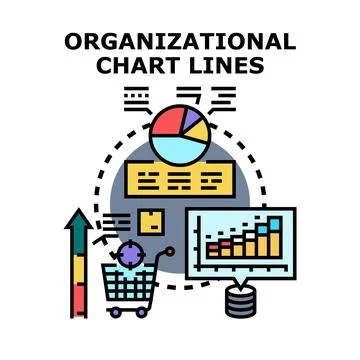 Business data analysis planning concept strategy illustration Stock Illustration