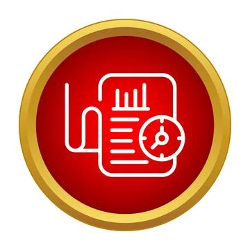 Business data analysis report with deadline clock Stockillustratie