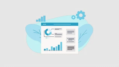 Business Data Analysis Report Presentation Animation Video - Transparent Stock Footage 276330435