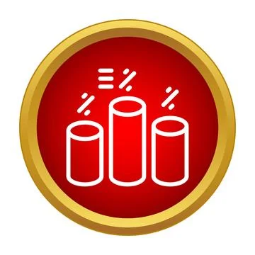 Business data analysis showing financial growth chart icon Stock Illustration