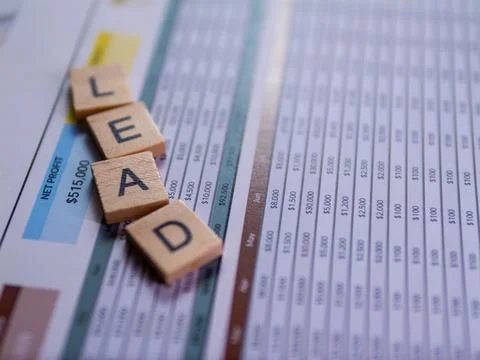 Business data analysis understanding leads through spreadsheets in a profes.. Stock Photos