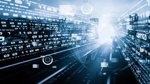 Business data analytic with tacit intelligent software making marketing strategy Illustrazione stock