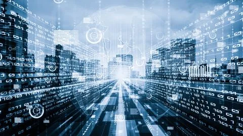 Business data analytic with tacit intelligent software making marketing strategy Stock Photos
