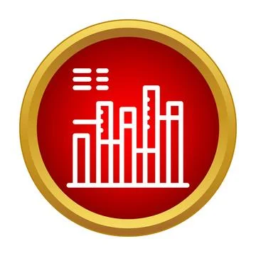Business data analytics chart with bar graphs Illustrazione stock