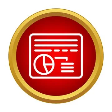 Business data analytics chart dashboard icon visualizing statistics 库存插图