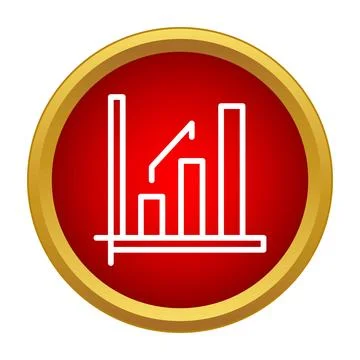 Business data analytics chart showing market growth イラスト素材