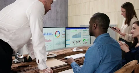 Business Data Analytics Dashboard Stock Footage 230988790