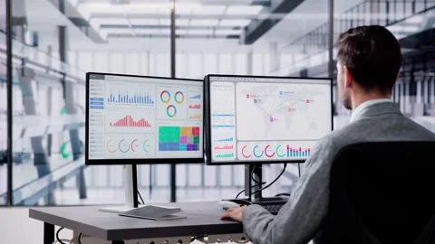 Business Data Analytics Dashboard Video stock 261148934