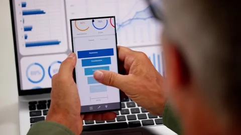 Business Data Analytics Dashboard Video stock 283697841