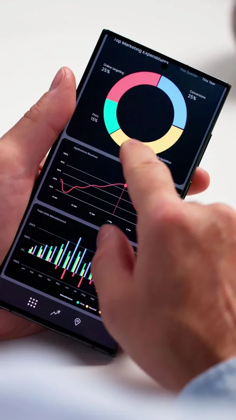 Business Data Analytics Dashboard Video stock 285890338