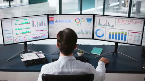 Business Data Analytics Dashboard Video stock 287826420