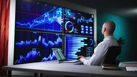 Business Data Analytics Dashboard Stock Footage 294728352