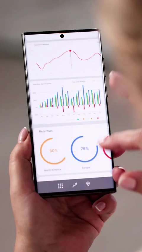 Business Data Analytics Dashboard Stock Footage 298400173
