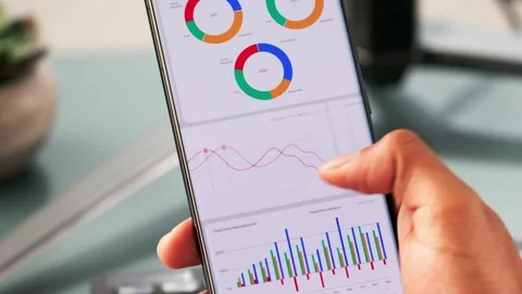 Business Data Analytics Dashboard Stock Footage 304173456
