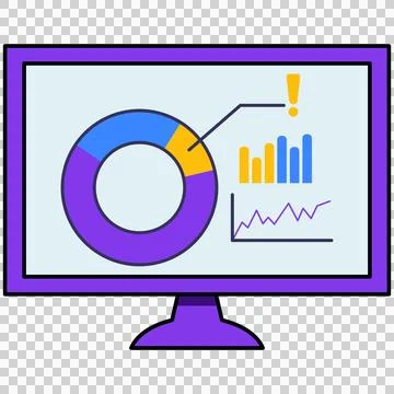 Business data analytics dashboard イラスト素材