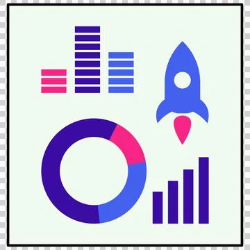 Business data analytics Stock Illustration