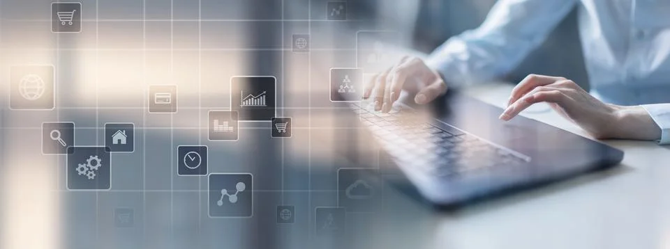 Business Data Analytics Platform for Performance Tracking and Operational M.. Foto stock