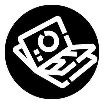 Business data analytics report flat icon Stock Illustration