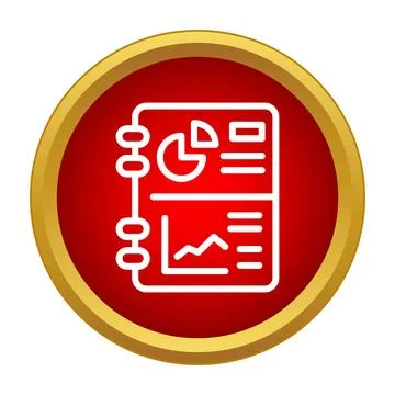Business data analytics report showing financial statistics Stock Illustration