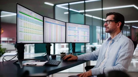 Business Data Audit Spreadsheet Stock Footage 285885147