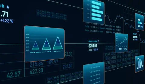  Business data, bar graph, chart, financial figures. Business data, bar gr... Foto stock