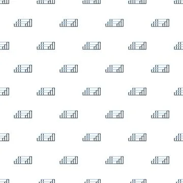 Business data bar graph infographic seamless pattern Stockillustratie