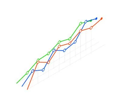 Business data chart vector infographic Stock Illustration