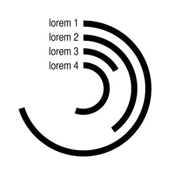 Business data graph chart analytics vector elements black silhouette Stock Illustration