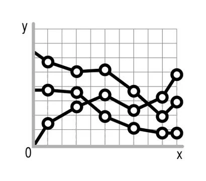 Business data graph chart analytics vector elements black silhouette Illustrazione stock