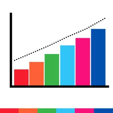 Business data graph icon Stock Illustration