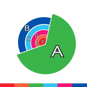 Business data graph icon イラスト素材